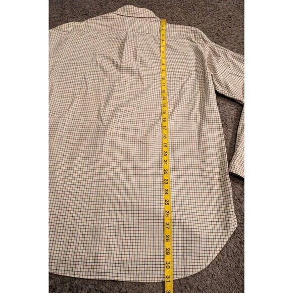 Vintage Burberry Flannel Plaid Brushed Cotton Button Up Shirt Men's Medium - Picture 6 of 7